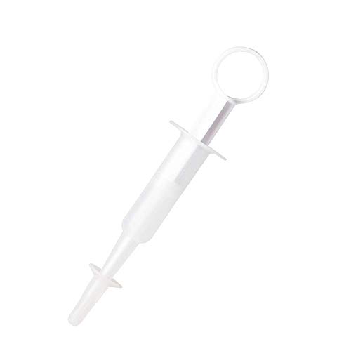 Pidan Pet Medicine Syringe for Cats Pet Piller Medicine Dropper Feeding Device Optimal Material Leakproof Ring Pistons Removable Parts Additional 3 Medicator Heads