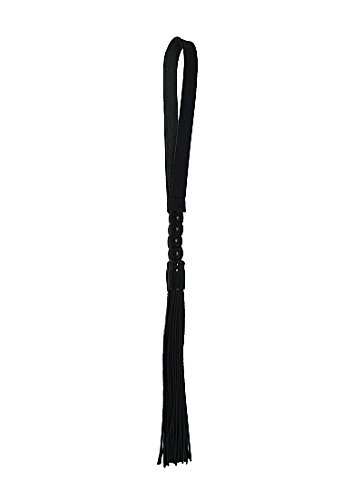 SPORTSHEETS – SEX & MISCHIEF: Faux Leather Noir Whip – BDSM Flogger for Adult Play (Black)