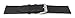 JP Leatherworks Mens Classic Glove Leather Watchband Black 20mm Watch Band