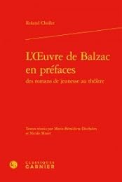 L' oeuvre de Balzac en préfaces