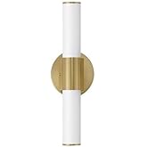 Tubo - 20W 1 LED Bath Vanity-3.5 Inches Tall and 18 Inches Wide-Natural Aged Brass Finish