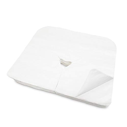 ZMDREAM Disposable Massage Headrest Covers Face Rest Cradle Covers 100 count White - Thumbnail 3