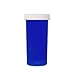 Plastic Prescription Blue Rx Vials/bottles 25 Pack W/caps 8 Dram Size