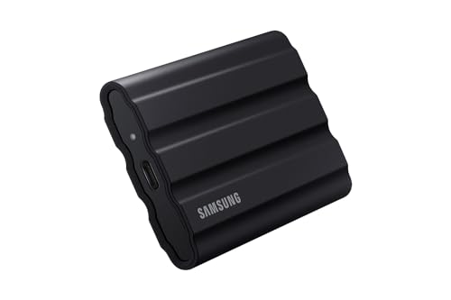 SAMSUNG T7 Shield Portable Solid State Drive USB 3.2 1TB, IP65 Water Resistant, External SSD Compatible with PC/Mac/Android/Gaming Consoles, MU-PE1T0S/WW, 2023, Black