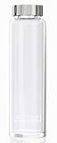 Boroux Original Glass Water Bottle 1 Liter, Handmade from Eco Friendly, BPA Free, Pure Borosilicate Glass (1 Liter)