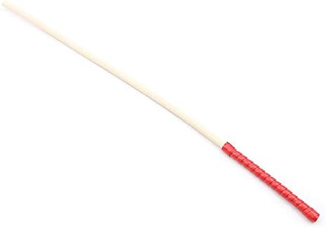 KIMMAO PU Whip Cosplay Dog Slave Queen Training Tool Whip Soft Water Rattan About 60 cm in Length, Handle Diameter 0.8 cm Suitable for Stage Props,Halloween Games and Other Activities