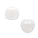 ALXCD Ear Tip for BeatsX in-Ear Headphone, 8 Pair SML & Double Flange Durable Soft Silicone Replacement Ear Bud Eartip, Fit for Beats by Dr. Dre BeatsX [8 Pair](White)