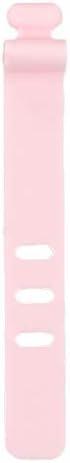 Multi-Color Reusable Earphone Winder Cable Strap USB Cable Clip Fastening Cord Organizer Headphone line Manager Silicone Clamp