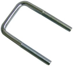 6 - 3/8 U-bolt Square, Zinc 2-1/8 X 3-1/2 Nuts and Washers Included