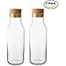 Ikea 365+ Drip-Free Carafe with Cork Stopper Lid, Glass Water Pitcher, Glass Fridge Carafe, Ice Tea Maker (2)