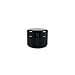 Houseables Black Jar Container, 2 Oz, 160 ML Gram Capacity, Plastic, BPA Free, w/ Removable Inner Liners & Dome Lids for Cosmetic Samples, Cream, Lotion