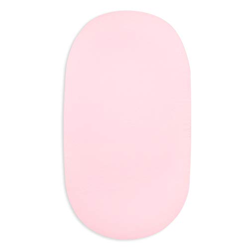 Burts-Bees-Baby-Bassinet-Sheet-Fitted-Unisex-Boy-Girl-100-Organic-Jersey-Cotton-Bassinet-Sheet-for-Standard-Bassinet-Mattress-Blossom