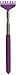 Docooler Telescopic Back Scratcher Massager Metal Compact Extendable 5 Section 16.5-50cm, 20-68cm (20-68cm, Purple)