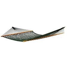 65 Extra Wide Deluxe Green Rope Hammock