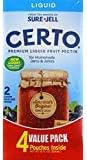 Sure-Jell Certo Premium Liquid Fruit Pectin Value Pack, 8 Boxes, 4 Pouches
