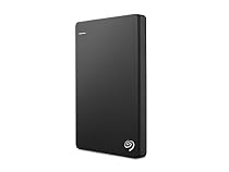 Seagate Backup Plus Slim 2TB Portable External Hard Drive with Mobile Device Backup USB 3.0, Black (STDR2000100)