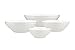 Mikasa Swirl Bone China Service Bowls, White (Set of 4)