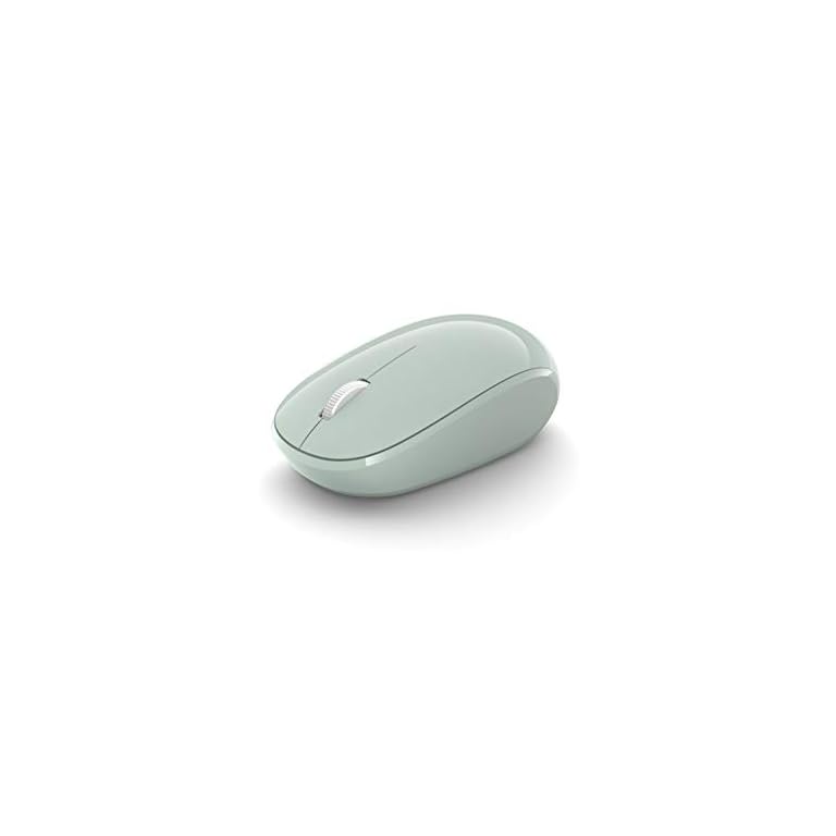 Microsoft-Bluetooth-Mouse-Mint Microsoft Bluetooth Mouse – Mint. Comfortable design, Right/Left Hand Use, 4-Way Scroll Wheel, Wireless Bluetooth Mouse…
