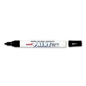 3 MARKERS: Sanford Brands uni-Paint Marker, Medium Point, Black 63601