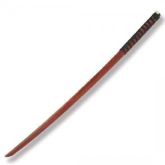 Martial Arts Adults Wooden Bokken With Roped Handle - Cherry Oak - 40"