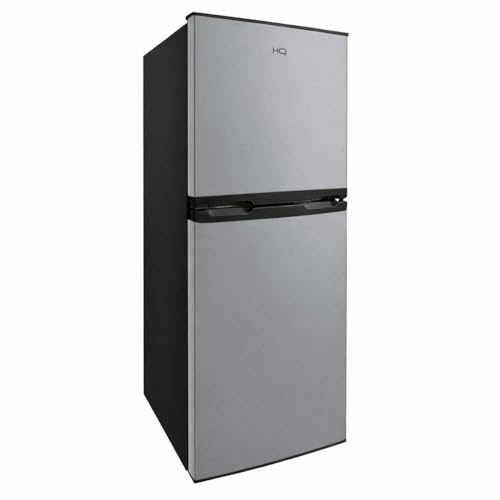 Geladeira Refrigerador Compacto HQ 140L Duplex Defrost, Baixo Consumo A+++ Preto/Cinza HQ-140RDF (220, Volts)