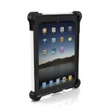 Ballistic Tough Jacket Series Case for only Apple iPad 2, iPad 3, and iPad 4 with viewing stand - not for iPad Air tablets - Black/White