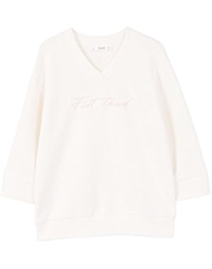 Mango Women's Embroidered Cotton Sweatshirt