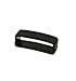 WATCH AFICIONADO 24 2 PIECES SIZE 24MM BLACK RUBBER REPLACEMENT WATCH BAND STRAP KEEPERS LOOPS