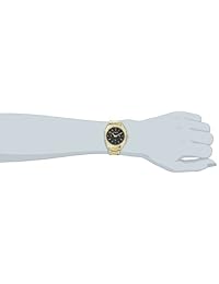 Caravelle New York 44l116 Pantalla analógica Amarillo Reloj de cuarzo japonés de la mujer