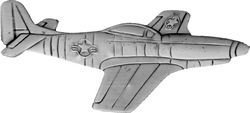US Army Air Corps P-51 Mustang WWII Large Lapel Pin