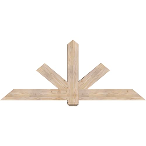 Ekena Millwork 72"W x 30"H x 5 1/2"D x 5 1/2"F, 10/12 Pitch, Kennewick Smooth T…