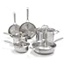 KitchenAid KC2CS10ST 5-Ply Copper Core 10Piece Set - Stainless Steel, Large, Stainless Steel Finish