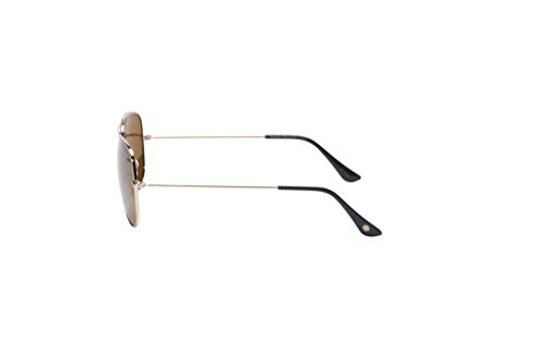 Eagle Eyes Memory Flex Aviators - Polarized Sunglasses, Gold/Gold