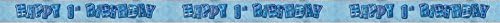 Unique Party 91951 - 9ft Foil Glitz Blue Happy 1st Birthday Banner
