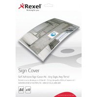 Rexel A4 Self Adhesive Sign Cover - Pack of 10