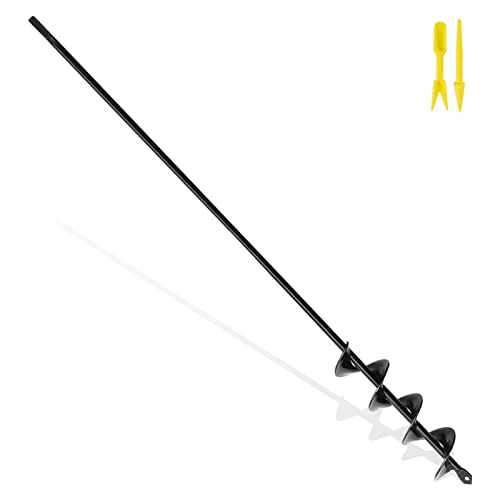 SYITCUN Auger Drill Bit for Planting 2x24in, Post