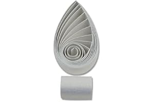 BESTOALL 10mm Metallic Shimmer Pearlescent Paper Strips Quilling Paper 60pcs/Bag Handmade Color Paper 54cm Long for Arts Crafts DIY (Pure White)