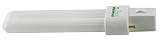 Sylvania 20327 (6-Pack) CF7DS/827/ECO 7-Watt Single Tube Compact Fluorescent Light Bulb, 2700K, 344 Lumens, 80 CRI, T4 Shape, G23 Bi-Pin Base