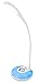Color LED Desk Lamp, Rixow Wireless Eye-Protection Reading Lamp, Touch Control, 3 Level Brightness Adjustable, 256 Colors Changing, USB 5V/0.5A Charging Port, Rechargeable 1000mAh Li-on Battery, White