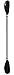 Leader Accessories Kayak Paddle Aluminum Shaft PP Blade Black 87 inches for Kayaking Boating