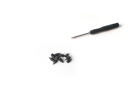 Nickel Plated Tip Screws Pointed Cross Slot Leather Accessories for Belt Buckle Wallet Handbag Purse (Includes Screwdriver) -10 Pieces