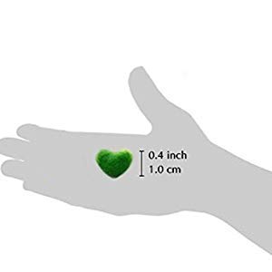 SunGrow 2 Betta Heart Marimos - Beautiful & Rare Aquatic Plants - Pair of 0.6" Heart-Shaped Moss Balls - Low Maintenance Good Luck Charms for Betta Fish Tanks - Creative Addition to DIY Home Decor
