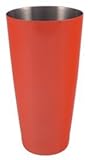 Cocktail Shaker Weighted 28 oz. Powder Coated Neon Orange