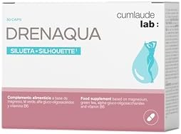 Lab - Drenaqua, Nahrungsergänzungsmittel zur Flüssigkeitsausscheidung, mit Grüntee-Extrakt, Kalium, Magnesium, Präbiotika und Vitamin B6, Gluten- und Laktosefrei, 30 Kapseln