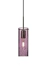 Besa Lighting 1JT-JUNI10PL Juni 10 - One Light Cord Pendant with Flat Canopy, Plum Bubble Glass