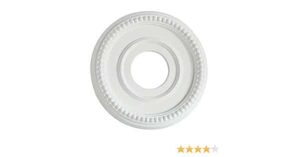 Ceiling Medallions 1 Pack 12 Inch Dia White Finish Ceiling Lights