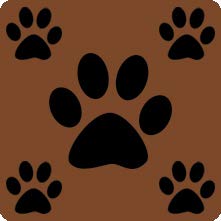 Brown with Charcoal Multi-Paws