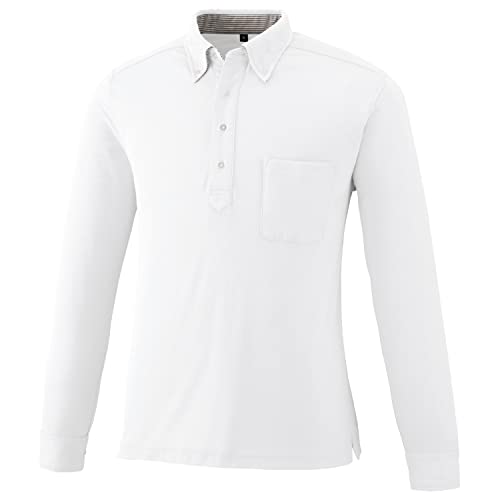 小倉屋 POLOIZM(ポロイズム) 9030 DRYボタンダウン長袖ポロ ホワイト SS 9030-90-SS