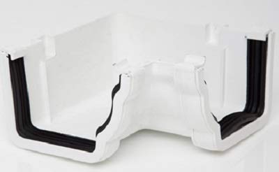 Polypipe Sovereign RH713w White 90 DEG Internal Angle 117x75 High Capacity Ogee System