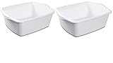 STERILITE White 12Qt Dishpan